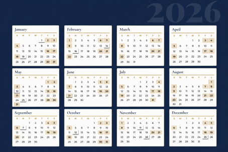 Standard Possession Calendar